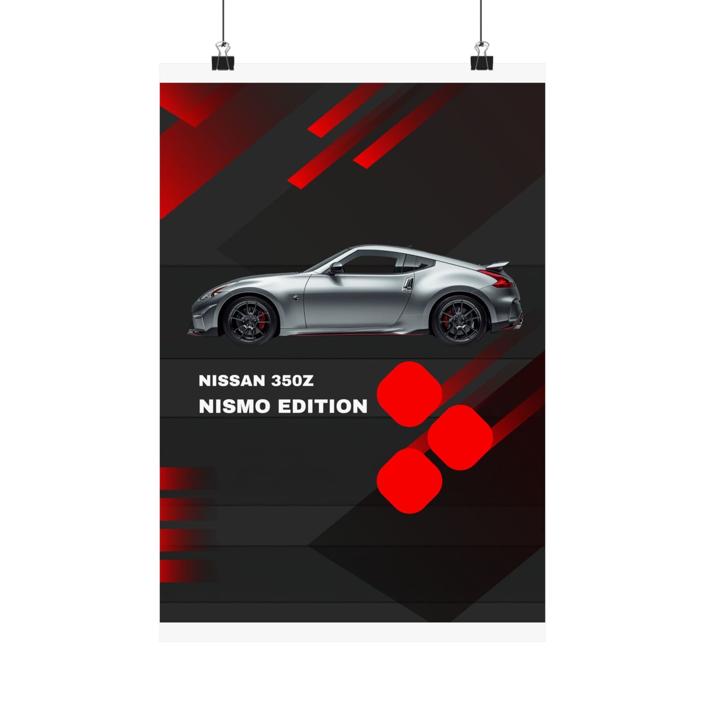 Nissan 350Z Nismo Edition Matte Vertical Poster — Sports Car Wall Art