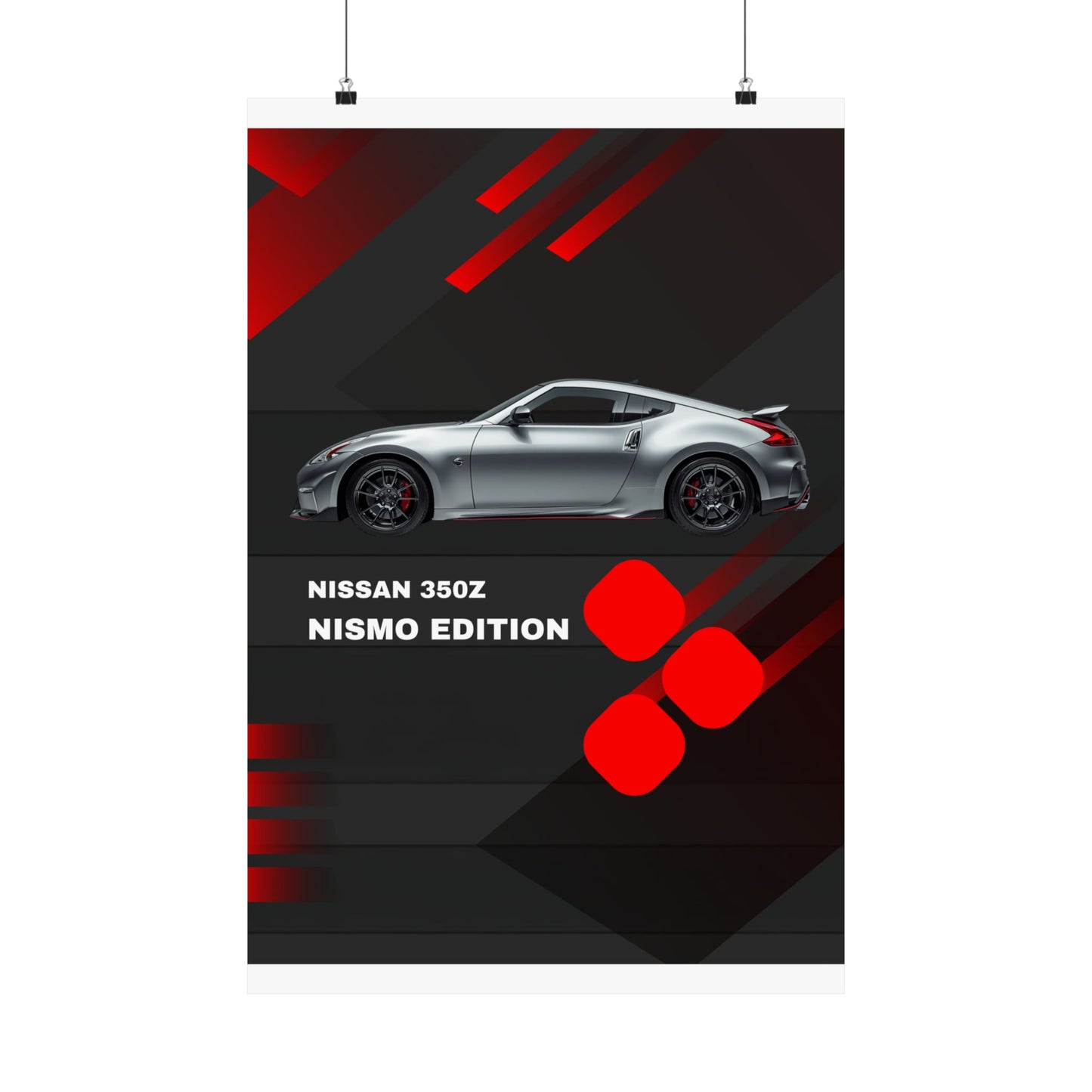 Nissan 350Z Nismo Edition Matte Vertical Poster — Sports Car Wall Art