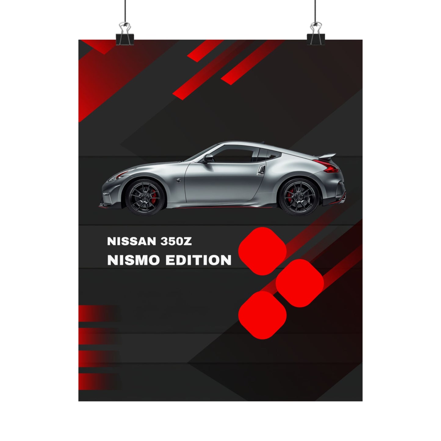 Nissan 350Z Nismo Edition Matte Vertical Poster — Sports Car Wall Art