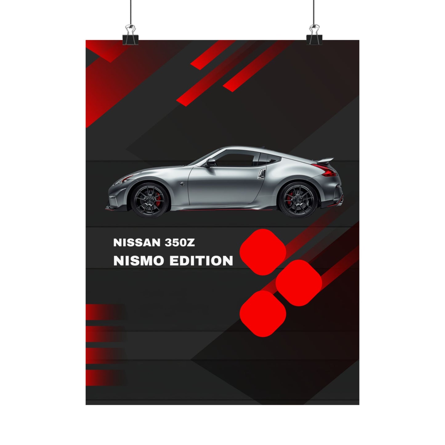 Nissan 350Z Nismo Edition Matte Vertical Poster — Sports Car Wall Art