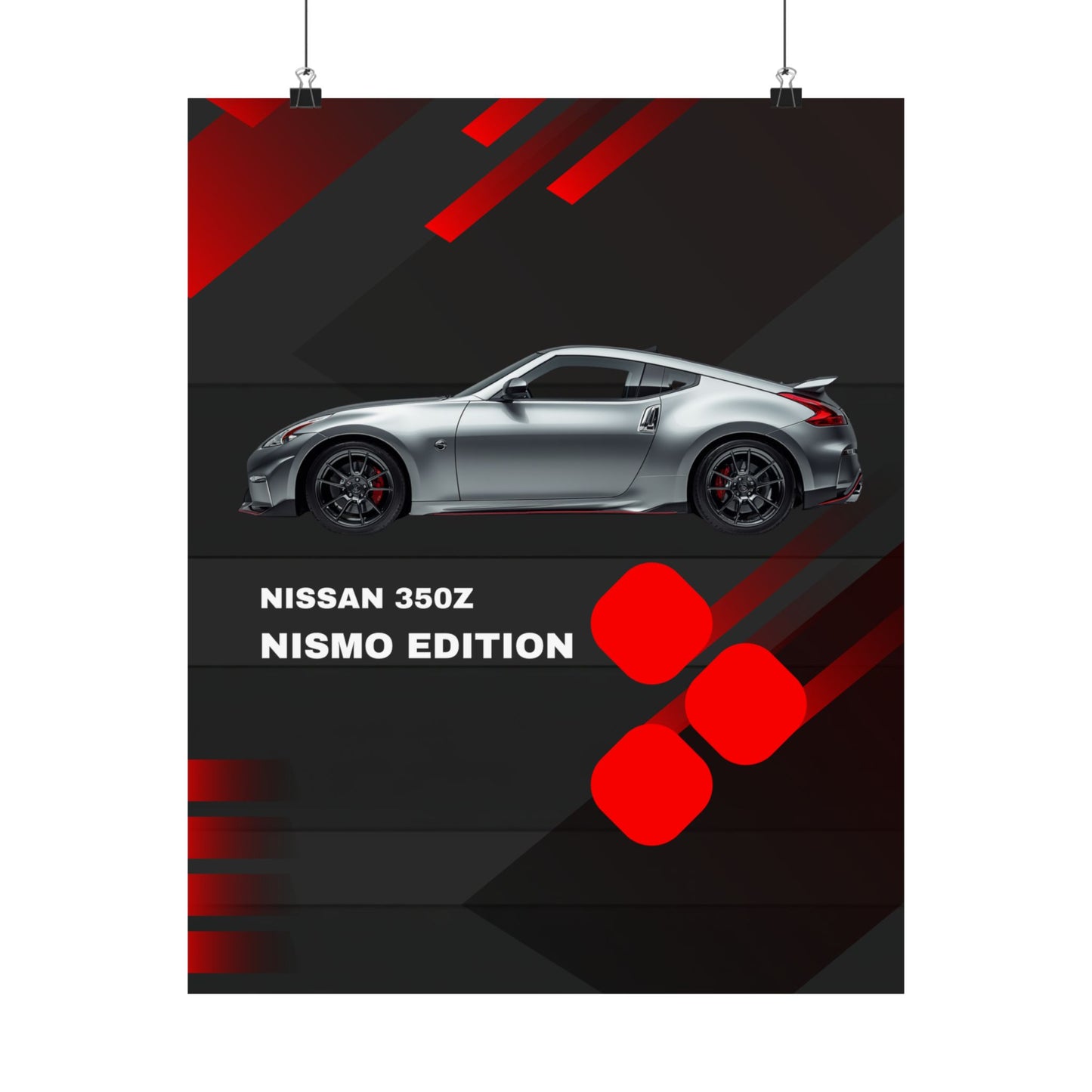 Nissan 350Z Nismo Edition Matte Vertical Poster — Sports Car Wall Art